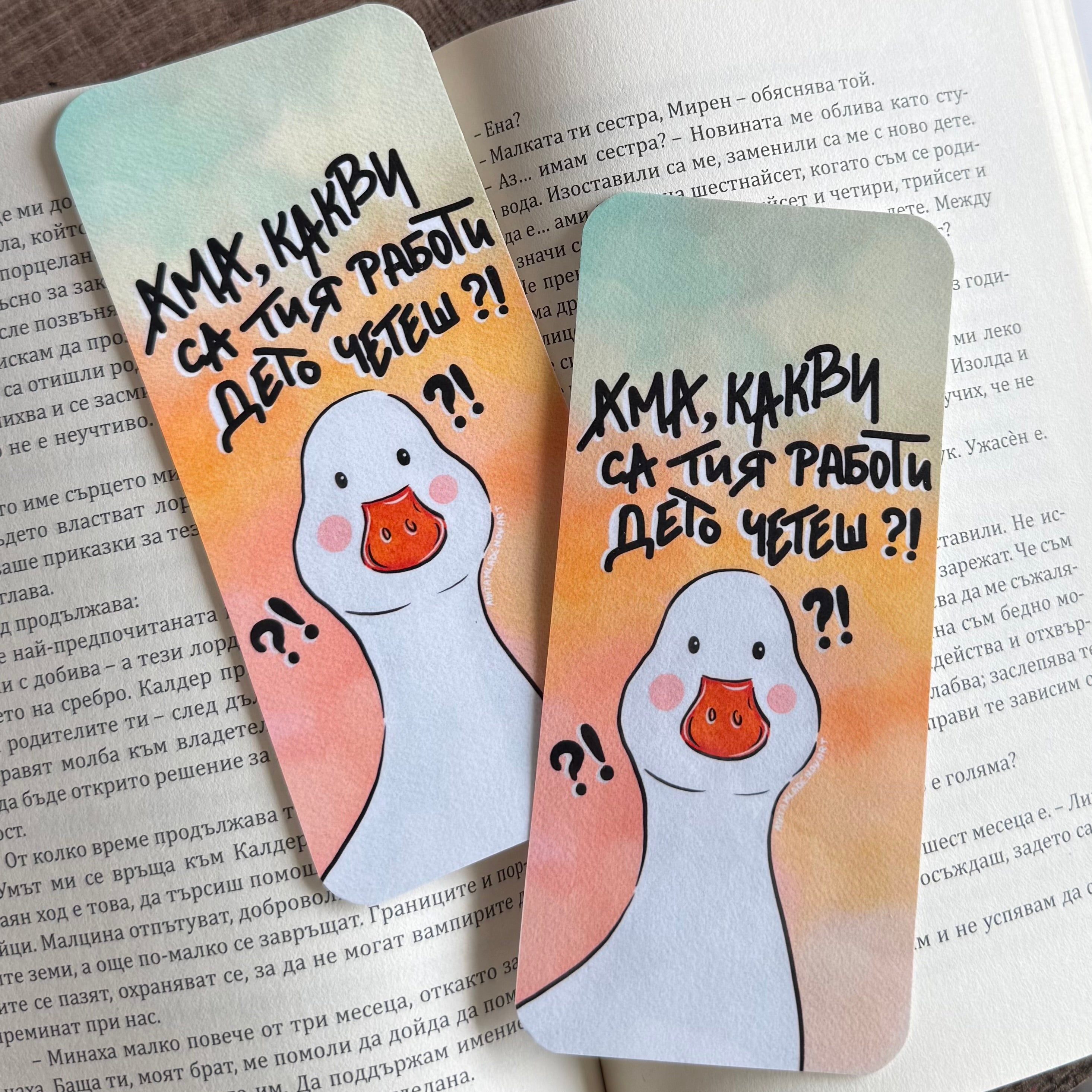 Книгоразделител - "Ама какви са тия работи дето четеш"