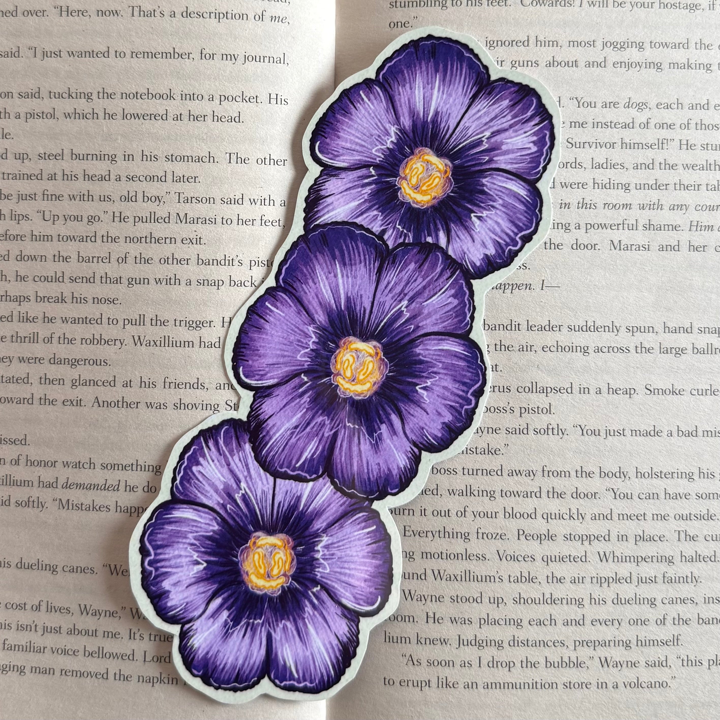 Книгоразделител - Теменужки