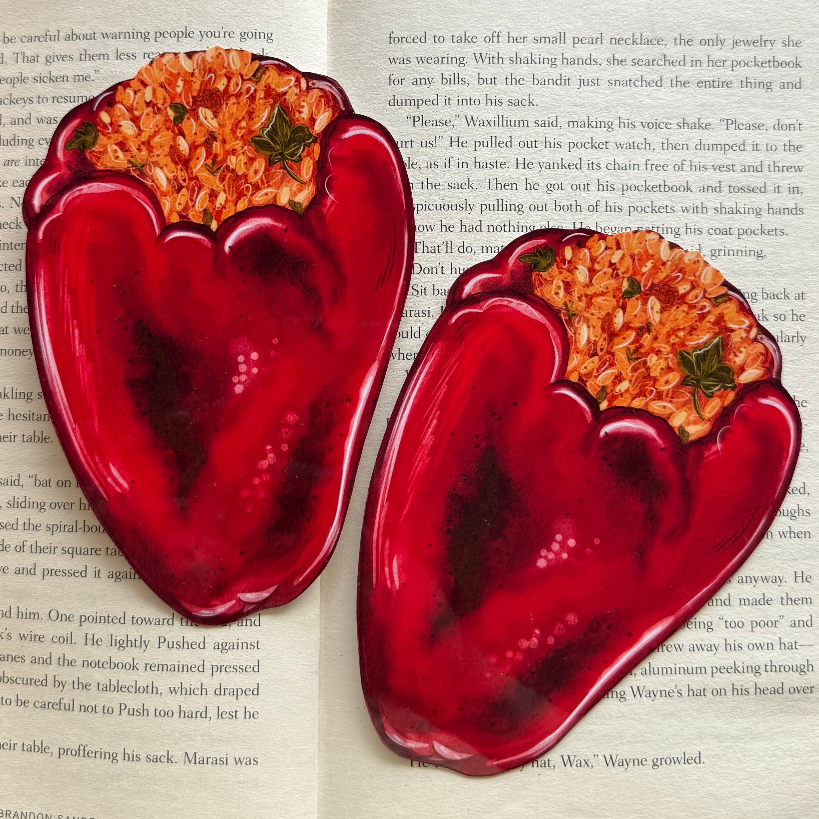 Книгоразделител -  Пълнена чушка